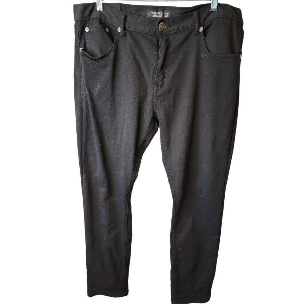 TRESTLES SUPPLY California Republic Size 40 Mens Jeans Black Mid Rise